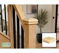 Jackson Woodturners Oak Full Pyramid Newel Cap - 90mm