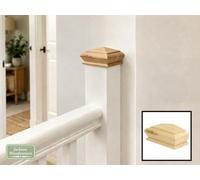 Jackson Woodturners Oak Half Pyramid Newel Cap - 90mm