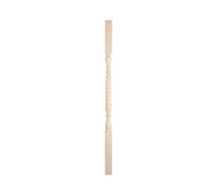 Jackson Woodturners Pine Barley Twist Spindle - 895mm x 41mm - Modern & Traditional Stair Parts - Unfinished (Multipack of 4)