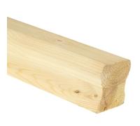 Jackson Woodturners Pine HR Handrail Ungrooved 58x58mm - Stair Parts for Glass or Timber Spindles - Multiple Lengths (2400mm)