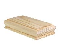 Jackson Woodturners Pine Pyramid Newel Cap - Large Size for Double Newel Posts, Unfinished, Recessed Fit for 90 x 180mm Posts - Modern & Traditional Stair Parts