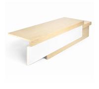 Jackson Woodturners Unfinished Stair Cladding - Oak Tread with Reversible Riser 1500mm - White Primed & Oak Veneer