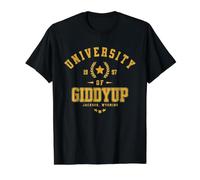 Jackson Wyoming Giddyup University Value Graphic T-Shirt, Men, Black, S