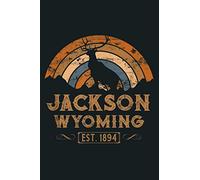 Jackson Wyoming WY Wild West Gift: notebook, notebook journal beautiful , simple, impressive,size 6x9 inches, 114 paperback pages