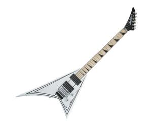 Jackson X Series Rhoads RRX24M Snow White with Black Pinstripes