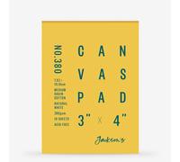 Jackson's : 100% Cotton Canvas Pad : Universal Primed : 380gsm : 10 Sheets : 3x4in