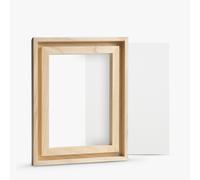 Jackson's : 18x24cm Handmade Board 112 Moderately Fine Universally Primed Linen and Ready-Made Lime Wood Frame Set