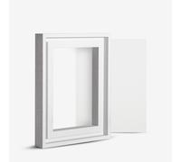 Jackson's : 18x24cm Handmade Board 112 Moderately Fine Universally Primed Linen and White Ready-Made Ayous Wood Frame Set