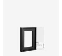 Jackson's : 18x24cm Handmade Board 535 Fine Grain Universally Primed Linen and Black Ready-Made Ayous Wood Frame Set