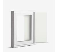 Jackson's : 18x24cm Handmade Board 536 Medium Grain Oil Primed Linen and White Ready-Made Ayous Wood Frame Set