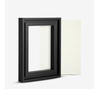 Jackson's : 18x24cm Handmade Board 540 Extra Fine Oil Primed Linen and Black Ready-Made Ayous Wood Frame Set