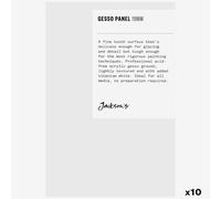 Jackson's : 19mm White Gesso Cradled Painting Panel : 4x6in : Box of 10