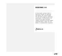 Jackson's : 19mm White Gesso Cradled Painting Panel : 6x6in : Box of 10