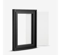 Jackson's : 20x30cm Handmade Board 112 Moderately Fine Universally Primed Linen and Black Ready-Made Ayous Wood Frame Set