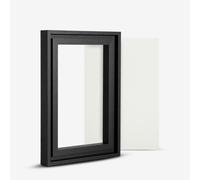 Jackson's : 20x30cm Handmade Board 536 Medium Grain Oil Primed Linen and Black Ready-Made Ayous Wood Frame Set