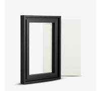 Jackson's : 20x30cm Handmade Board 66 Medium Oil Primed Linen and Black Ready-Made Ayous Wood Frame Set