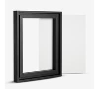 Jackson's : 24x30cm Handmade Board 112 Moderately Fine Universally Primed Linen and Black Ready-Made Ayous Wood Frame Set