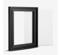 Jackson's : 24x30cm Handmade Board 166 Medium Fine Universally Primed Linen and Black Ready-Made Ayous Wood Frame Set