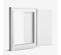 Jackson's : 24x30cm Handmade Board 565 Rough Grain Universally Primed Jute and White Ready-Made Ayous Wood Frame Set