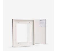 Jackson's : 25x30cm 19mm Premium Cotton Canvas and White 23mm Rebate Ready-Made Wooden Tray (Float) Frame Set