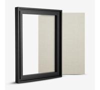 Jackson's : 30x40cm Handmade Board 681 Rough Grain Clear Primed Linen and Black Ready-Made Ayous Wood Frame Set