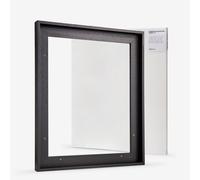 Jackson's : 40x50cm 19mm Premium Cotton Canvas and Black 23mm Rebate Ready-Made Wooden Tray (Float) Frame Set