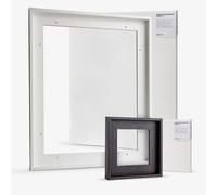 Jackson's : 40x50cm 19mm Premium Cotton Canvas and White 23mm Rebate Ready-Made Wooden Tray (Float) Frame Set