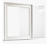 Jackson's : 40x50cm 19mm Premium Stretched Linen Canvas and White 23mm Rebate Ready-Made Wooden Tray (Float) Frame Set