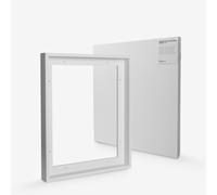 Jackson's : 40x50cm 38mm Canvas and White 44mm Rebate Ready-Made Wooden Tray (Float) Frame Set