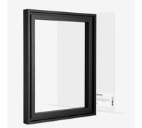 Jackson's : 40x50cm Handmade Board 535 Fine Grain Universally Primed Linen and Black Ready-Made Ayous Wood Frame Set