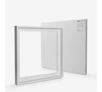 Jackson's : 50x50cm 38mm Canvas and White 44mm Rebate Ready-Made Wooden Tray (Float) Frame Set