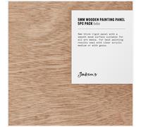 Jackson's : 5mm Wooden Painting Panel : 6x6in : Pack of 5