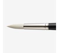 Jackson's : Akoya : White Synthetic Bristle Hair Brush : Round : No.12