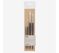 Jackson's : Artica : White Toray : Synthetic Brush : Series 111 : Set of # 0 / 4 / 10 / 14