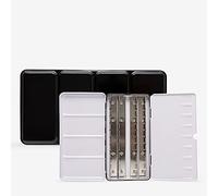 Jackson's Black Folding Metal Watercolour Palette Enamel Tin 24 Full 48 Half Pans