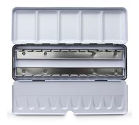 Jackson's : Black Folding Metal Watercolour Palette : Holds 12 Full or 24 Half Pans