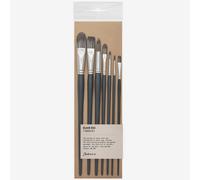 Jackson's : Black Hog Bristle Brush : Set of 7