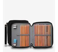 Jackson's : Black Pencil Case : Holds up to 76 Standard Pencils
