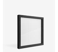 Jackson's : Black Ready-Made Ayous Wood Frame 16mm Spacer : 10x10in Artwork : 12x12in Frame Size (Apx.25x25cm - 30x30cm)