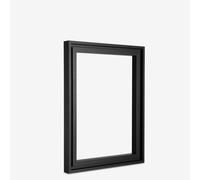 Jackson's : Black Ready-Made Ayous Wood Frame for Panels 12x16in : 8mm Rebate : 9mm Face