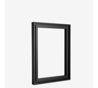 Jackson's : Black Ready-Made Ayous Wood Frame for Panels 30x40cm : 8mm Rebate : 9mm Face
