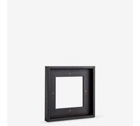 Jackson's : Black Ready-Made Wooden Tray (Float) Frame for Canvas 20x20cm (Apx.8x8in) : 23mm Rebate : 10mm Face