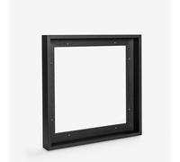 Jackson's : Black Ready-Made Wooden Tray (Float) Frame for Canvas 40x40cm : 44mm Rebate : 14mm Face