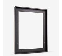Jackson's : Black Ready-Made Wooden Tray (Float) Frame for Canvas 40x50cm (Apx.16x20in) : 23mm Rebate : 10mm Face