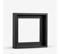 Jackson's : Black Ready-Made Wooden Tray (Float) Frame for Cradled Panel 8x8in : 41mm Rebate : 12mm Face : 5mm Shadow Gap