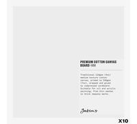 Jackson's : Box of 10 : Premium Cotton Canvas Art Board 4mm : 6x6 inch (Apx.15x15cm)