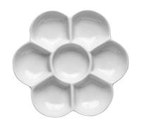 Jackson's Ceramic Palette Porcelain Daisy 7 Well 13cm for Watercolour Acrylic Mixing