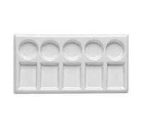 Jackson's : Ceramic Palette : Slant 10 Well : 3.5x7in (APX.9x18cm)