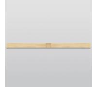 Jackson's : Museum 140cm Centre Bar (15x58mm) : For 35mm Deep Bars : With Notch