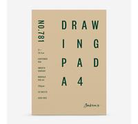 Jacksons : Norfolk : Cartridge Pad : Mediumweight : 150gsm : A4 : 20 Sheets